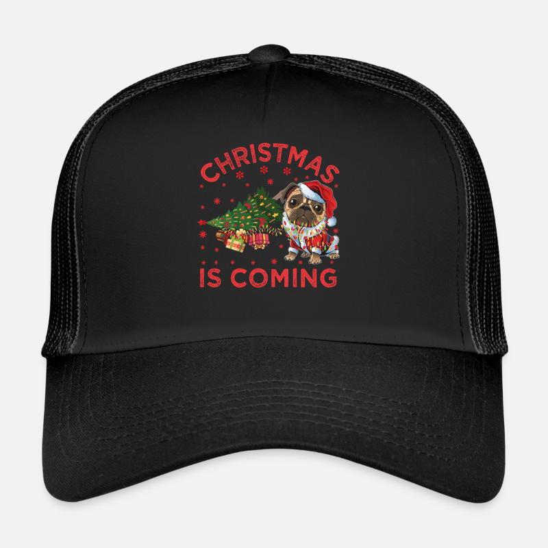 Noël arrive version chien Casquette trucker 