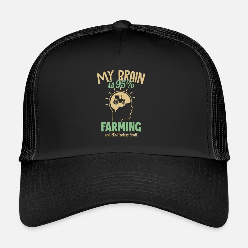 My Brain is 95% Farming Bauer Landwirtschaft Trucker Cap