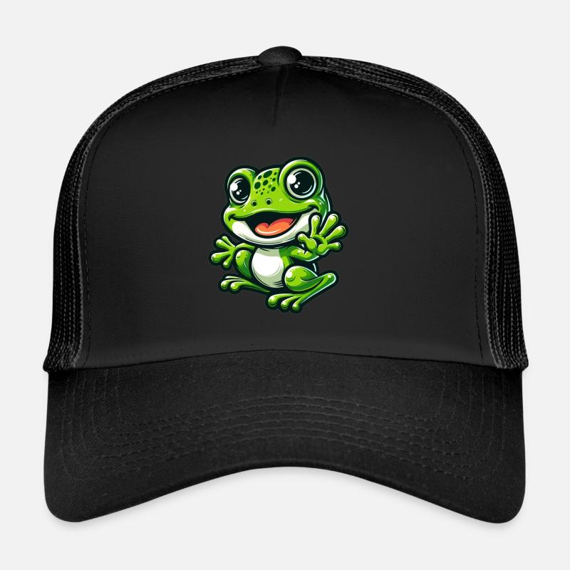 Frog Comic Cute Frog Trucker Cap