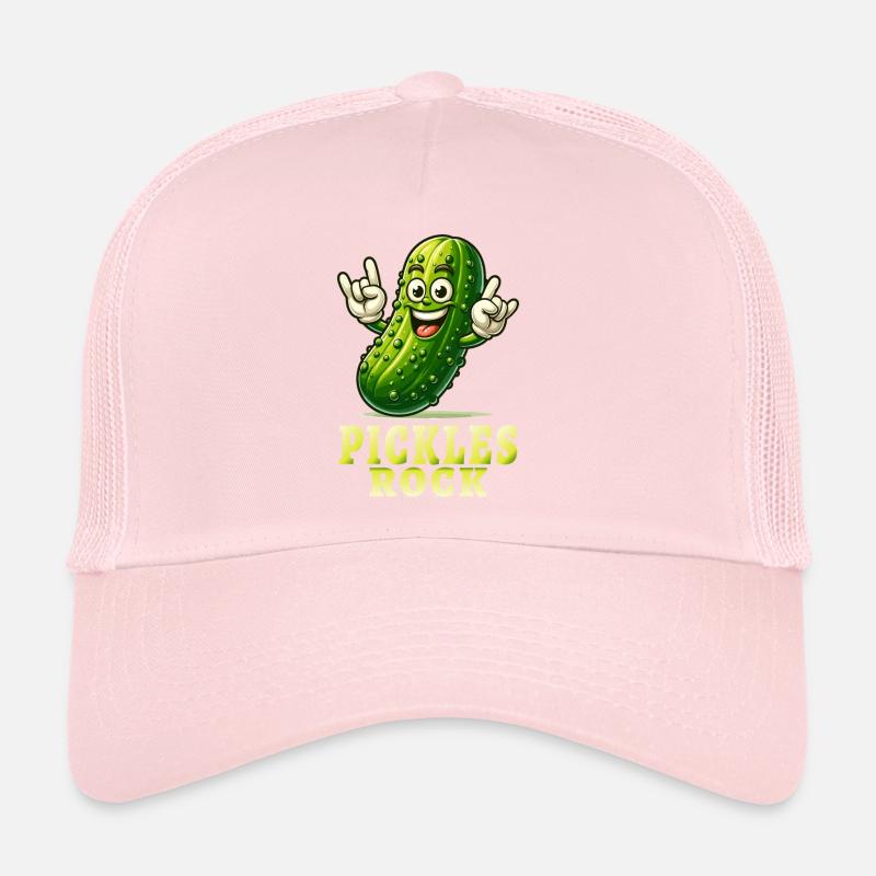 Cornichons Funny Pickles Concombre Jeu de mots Casquette trucker 