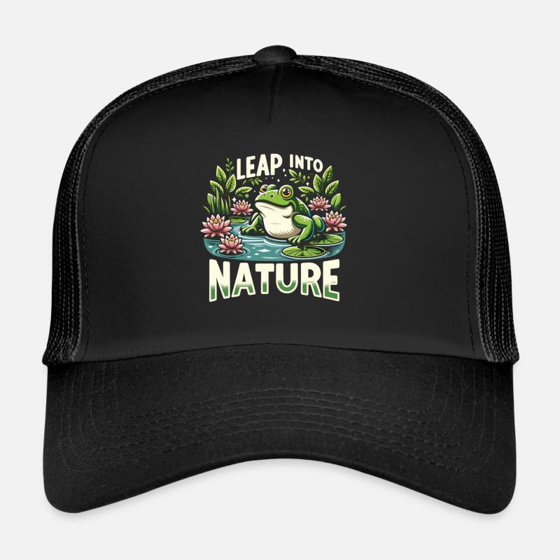 Frog at the lake Trucker Cap