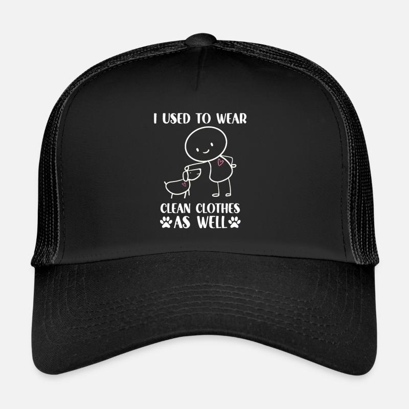 Figure de bâton mignonne propriétaire de chien Casquette trucker 