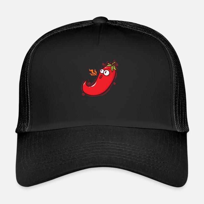 Piment Chaleur Épice Chaleur Degré de piquant Casquette trucker 