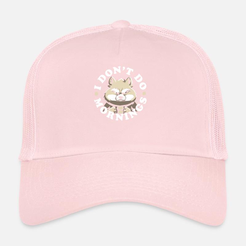 Loup Drôle Je Ne Fais Pas De Matins Casquette trucker 