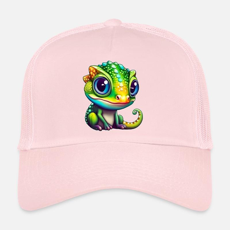 Mignon petit caméléon Casquette trucker 