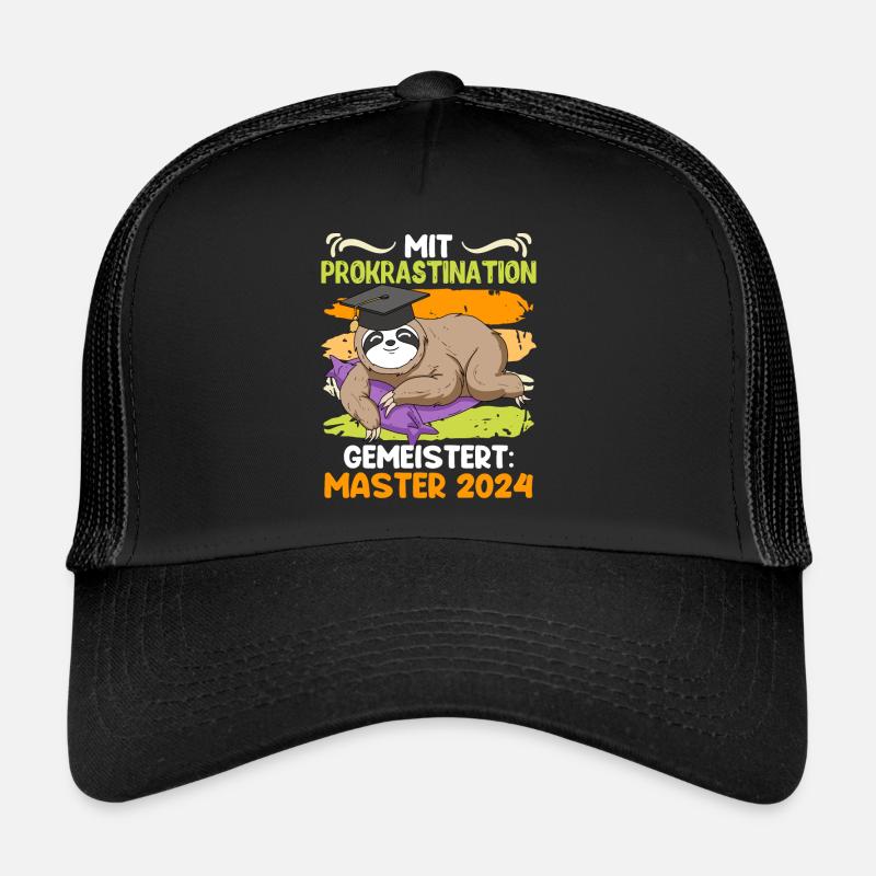 Master Mit Prokrastination Gemeistert Master Trucker Cap