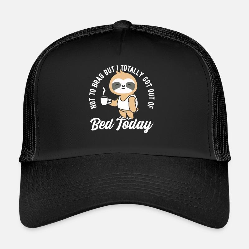 Not To Brag, Cute Sloth T-Shirt Trucker Cap