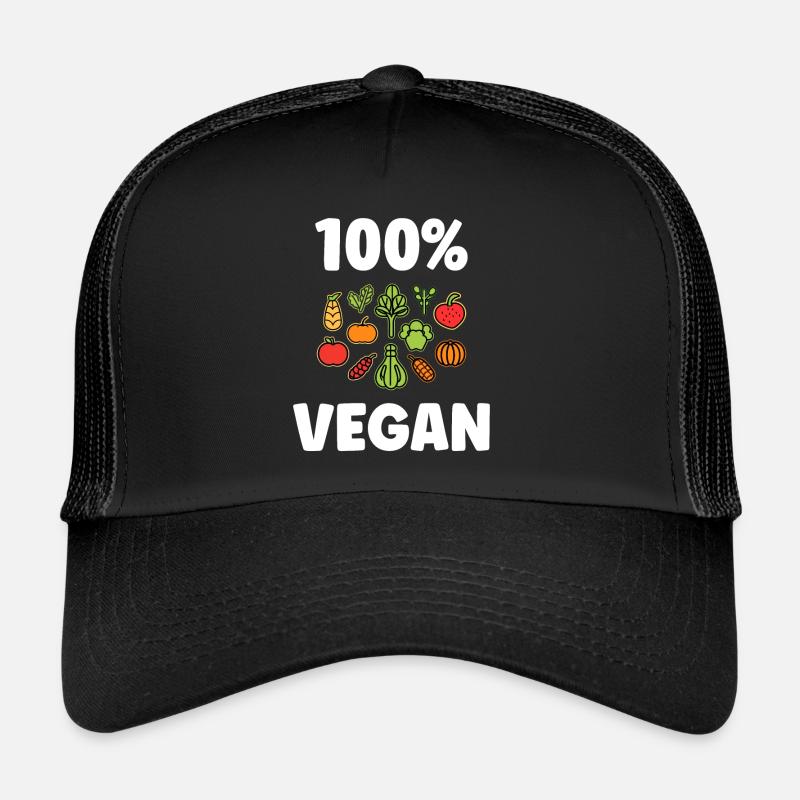 Humorous little vegan vegetables Trucker Cap