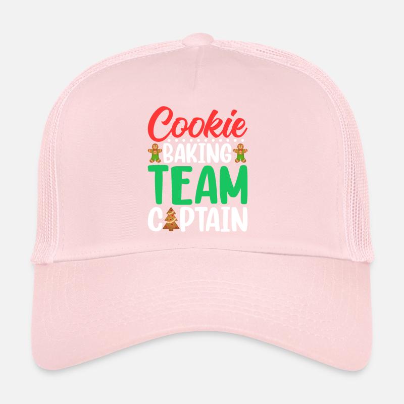 Cookie Baking Team Captain Gingerbread Christmas Trucker Cap