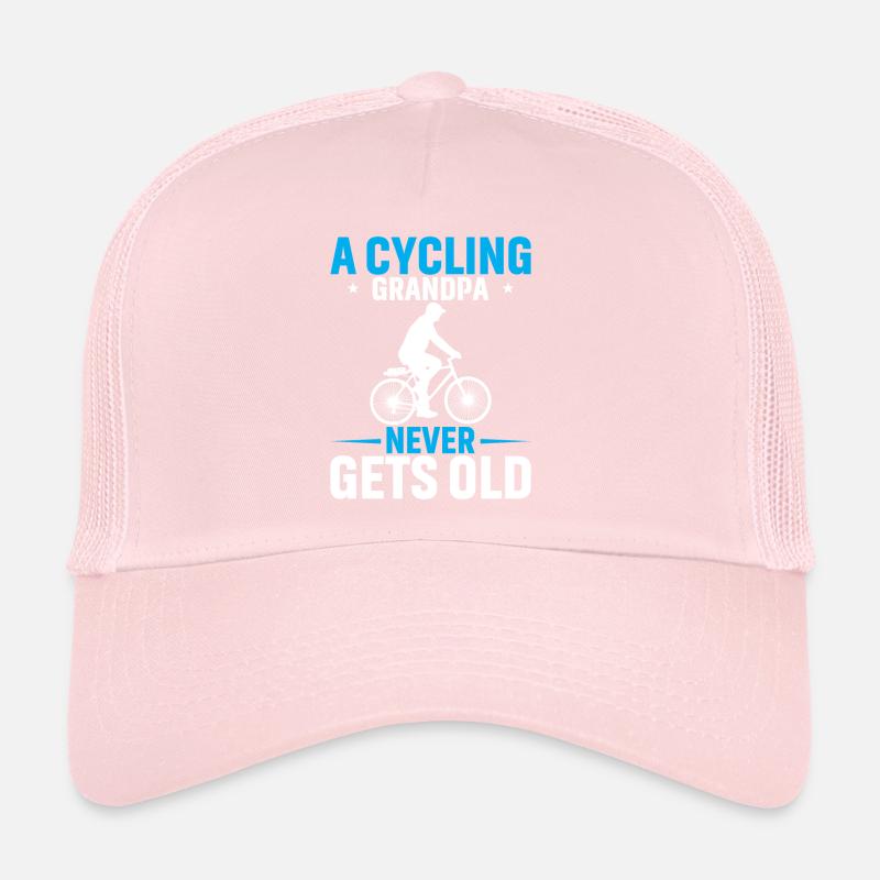 A cycling grandpa never gets old Trucker Cap