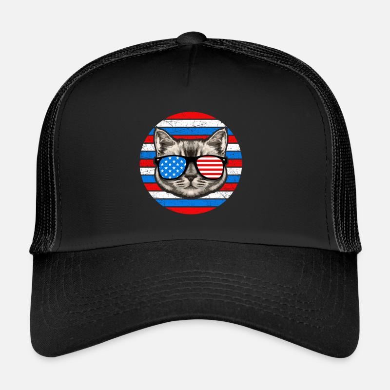Glückliche Katze Vom Juli Trucker Cap