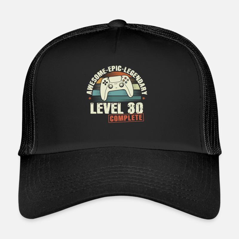 Niveau 30 Terminez 30e cadeau d’anniversaire Casquette trucker 
