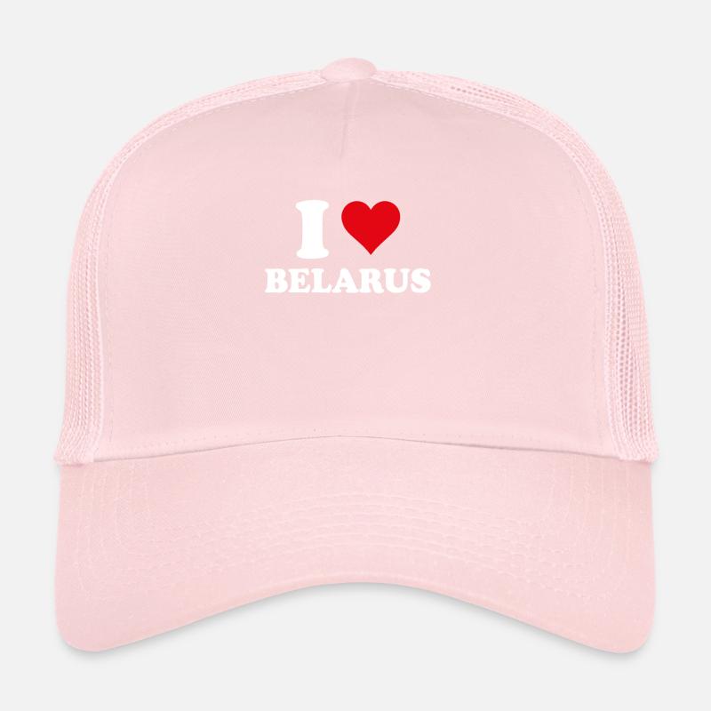 Ich liebe belarussisches Herz belarussisches Geschenk Trucker Cap