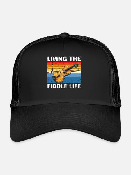 Fiddle Player Geiger, Instrumentenmusiker - Trucker Cap - Schwarz/Schwarz