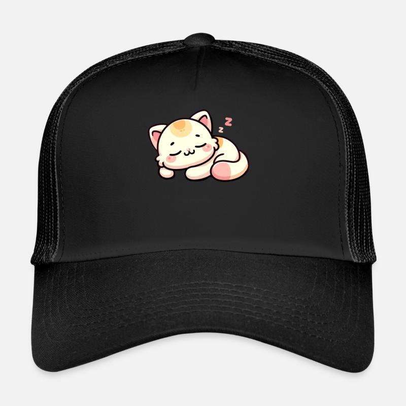 Chat endormi Casquette trucker 