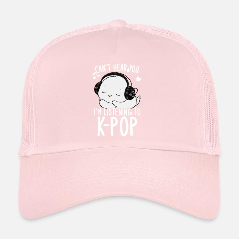 Je ne t’entends pas, j’écoute Kpop Duck K-pop Casquette trucker 