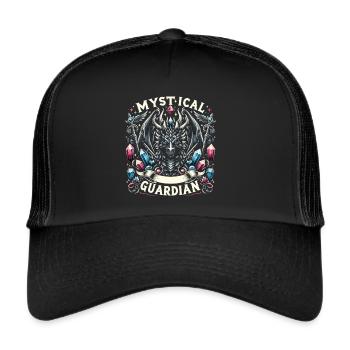 Kristallener Drachenzauber - Trucker Cap - Schwarz/Schwarz - Vorne