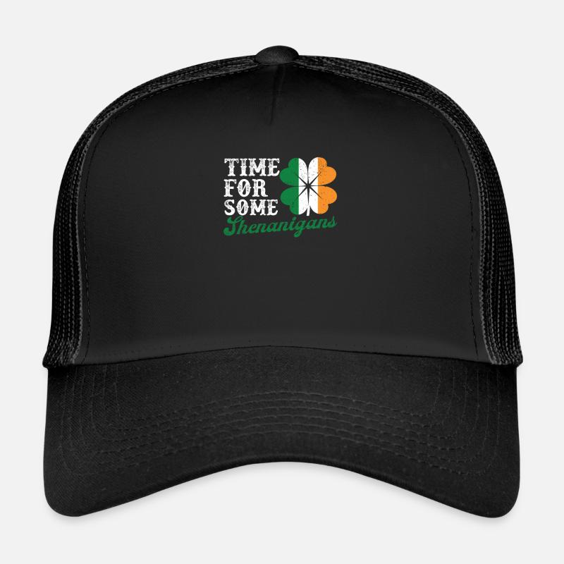 C’est l’heure des manigances Drôle de St. Patrick Casquette trucker 