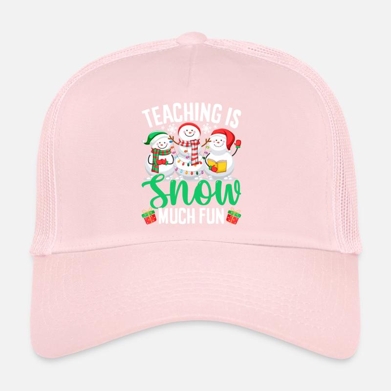 Enseigner c’est de la neige Beaucoup de plaisir Hiver Noël Noël Casquette trucker 