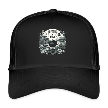 Variété de thés dans le jardin - Casquette trucker  - noir/noir - Devant