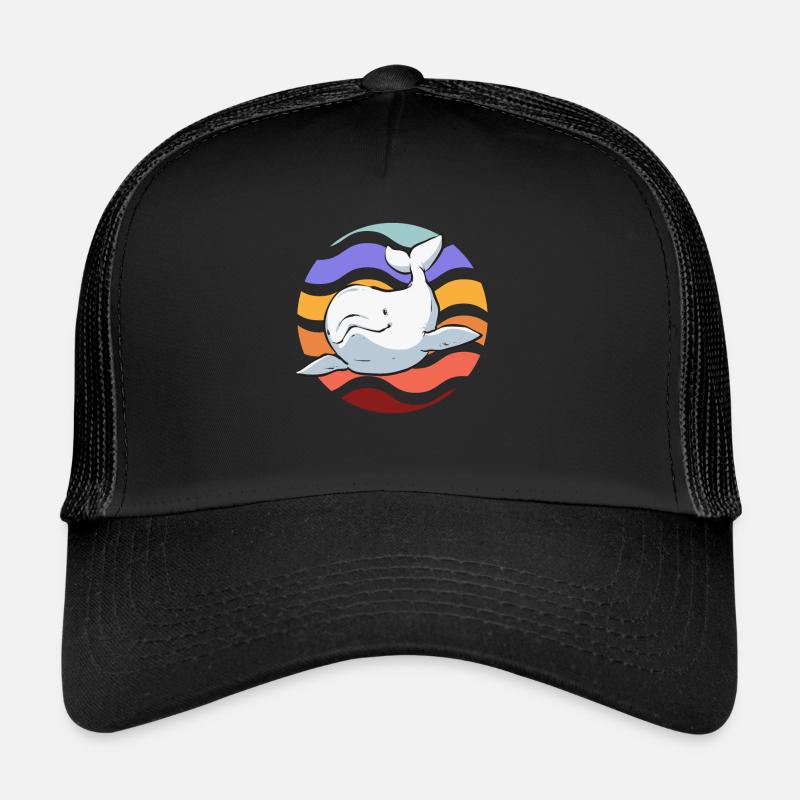 Baleine blanche Béluga Casquette trucker 