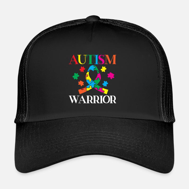 Autisme Guerrier Autiste Ninja Syndrome d’Asperger Casquette trucker 