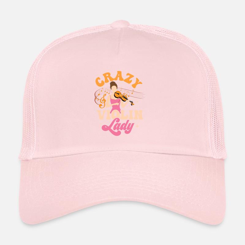 Crazy Violin Lady Orchestra Violinist Trucker Cap