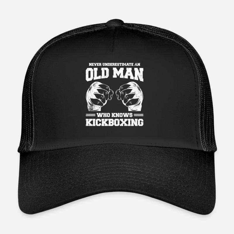 Kickboxen Kickboxer Kickboxing - Trucker Cap - Schwarz/Schwarz