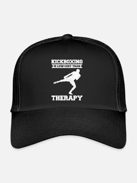Kickboxen Kickboxer Kickboxing - Trucker Cap - black/black - Front