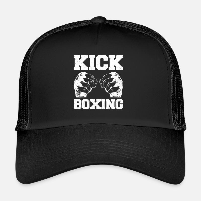 Kickboxen Kickboxer Kickboxing - Trucker Cap - Schwarz/Schwarz