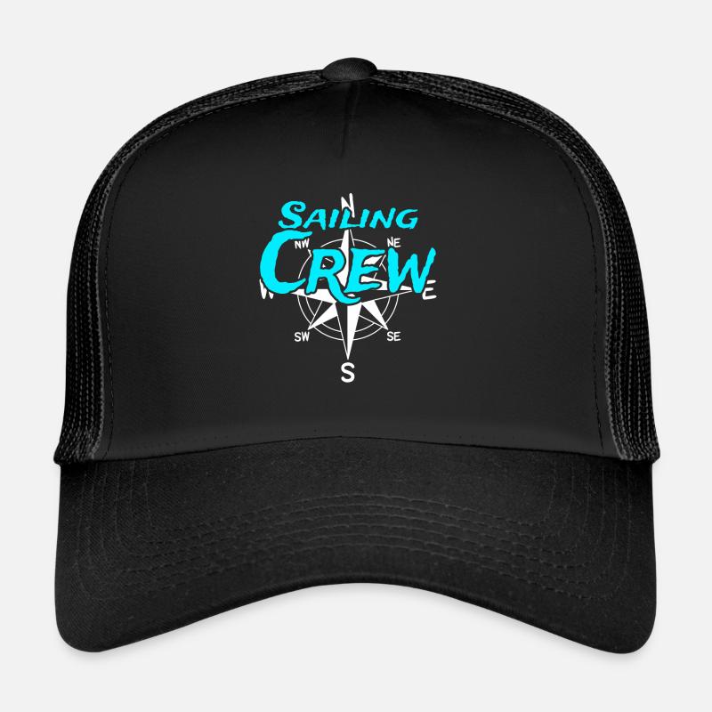 Bottes d’équipage de voile Skipper d’équipage Capitaine de marin Casquette trucker 