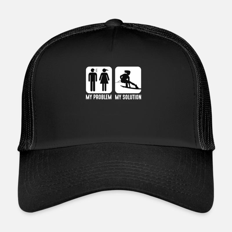 Wakeboarder My Problem My Pictogram Mom Wakeboard Trucker Cap