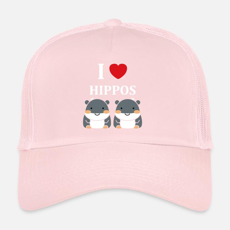amour petit hippopotame Casquette trucker 