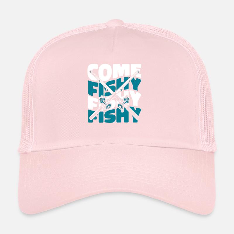 Venez pêcher poisson poisson pêcheur à la mouche Casquette trucker 