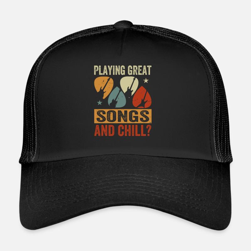Playing Great Songs And Chill? Musiker Witz Trucker Cap