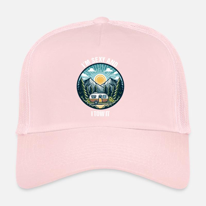 Caravan Motorhome Caravan Camper Fun Holiday Trucker Cap