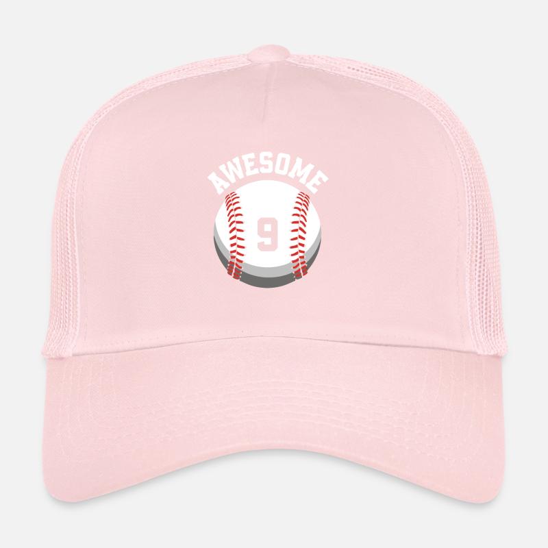 Fête de baseball pour enfants d’anniversaire 9e anniversaire Casquette trucker 