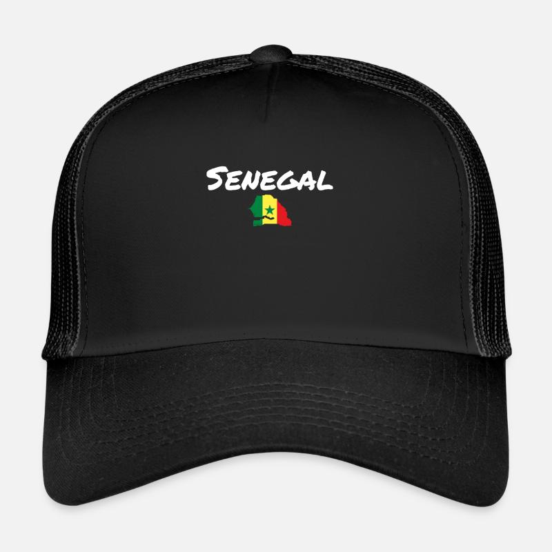 Senegal Map Flag Senegalese Trucker Cap