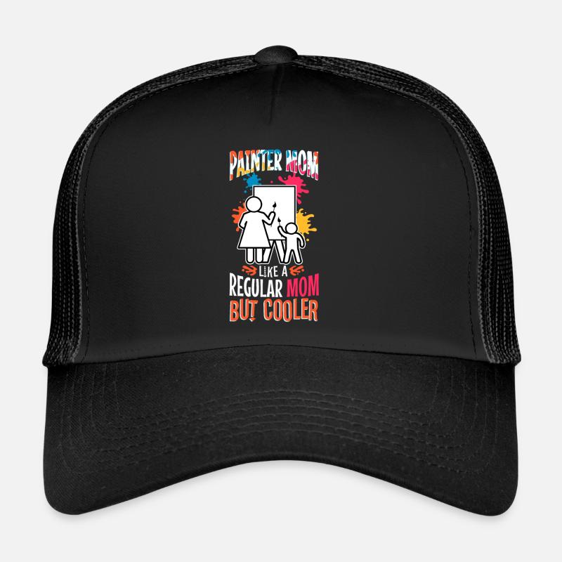 Maman peintre comme un papa normal mais plus cool Casquette trucker 