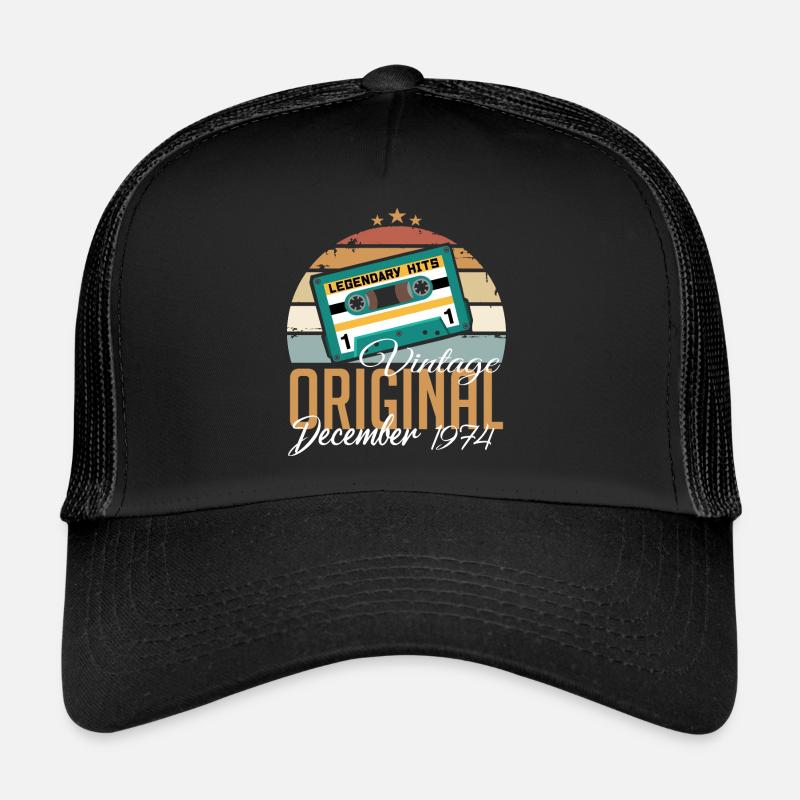 Décembre 1974 - Legends est né en 1974 Casquette trucker 