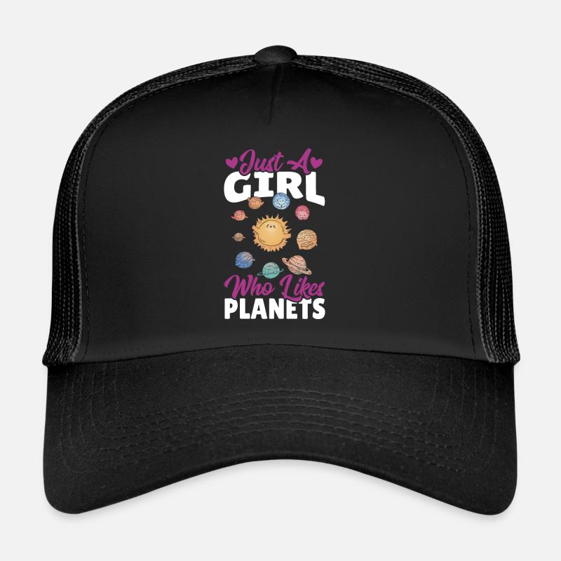 Astronomie Nur ein Mädchen, das Planeten mag Trucker Cap