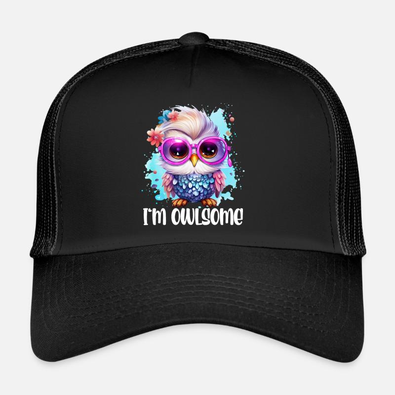 I'M OWLSOME Eule Eulen Lustig Trucker Cap