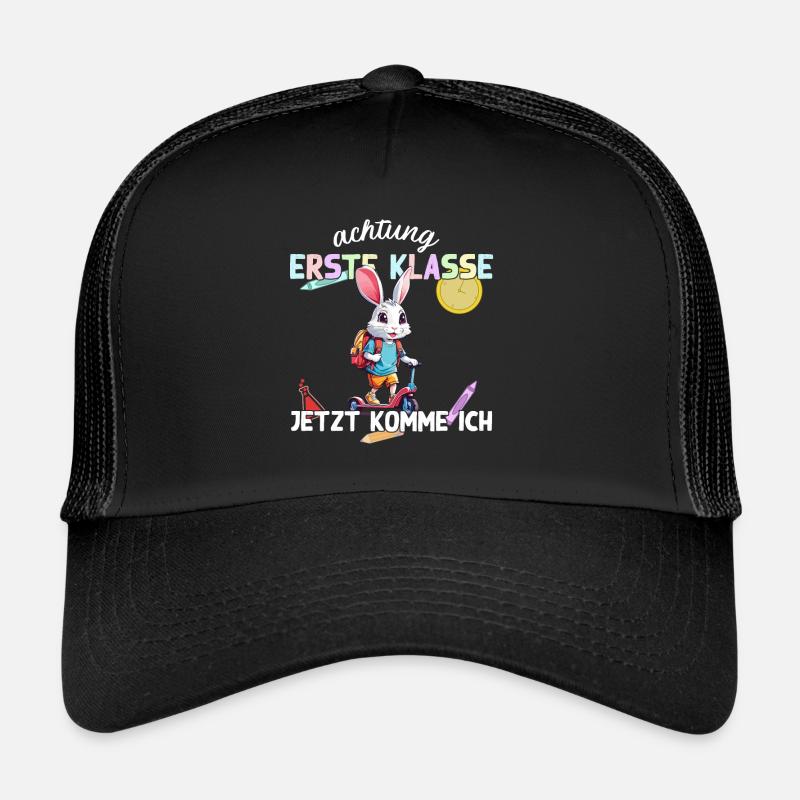 Schulkind Hase Erste Klasse Einschulungsdesign Trucker Cap