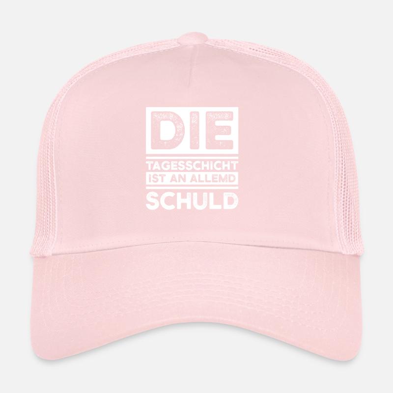 Schicht Arbeit Schichtarbeiter Geschenk Trucker Cap
