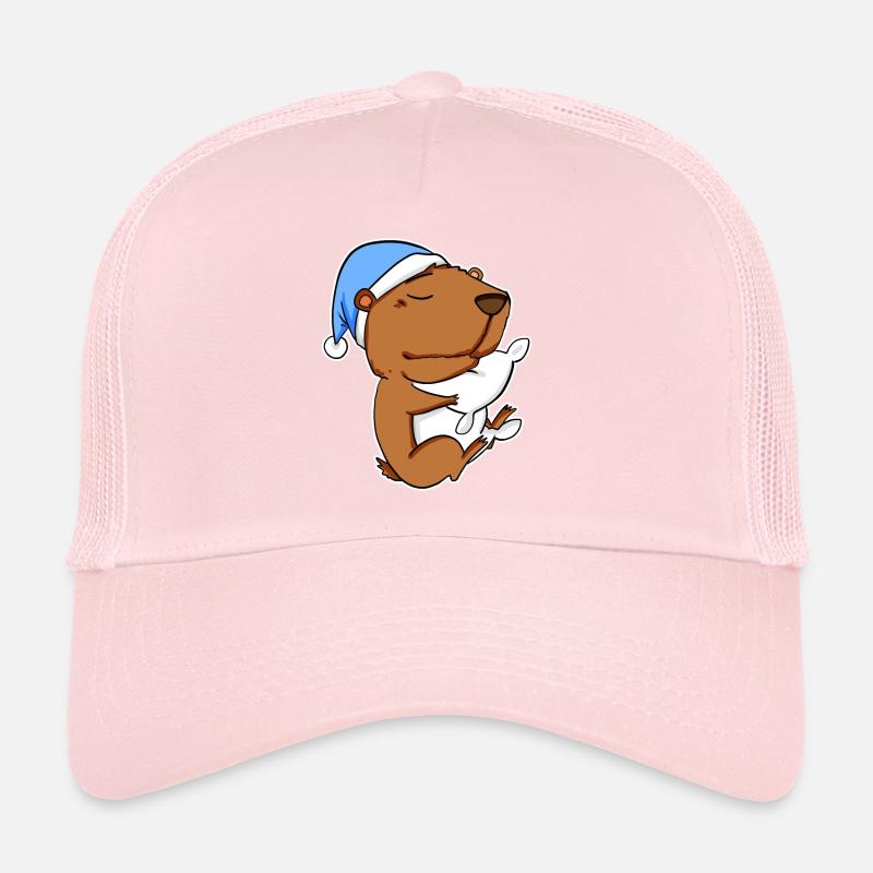 Capybara Capybara Tired Pillow Relax Trucker Cap