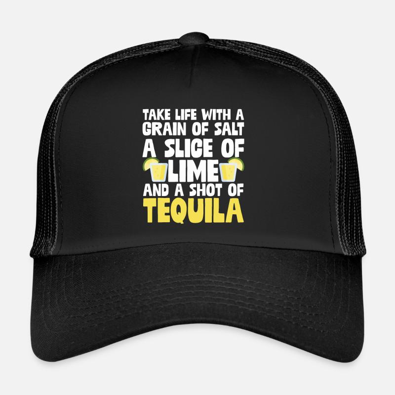 Un grain de sel, une tranche de citron vert _ Shot De Tequila Casquette trucker 