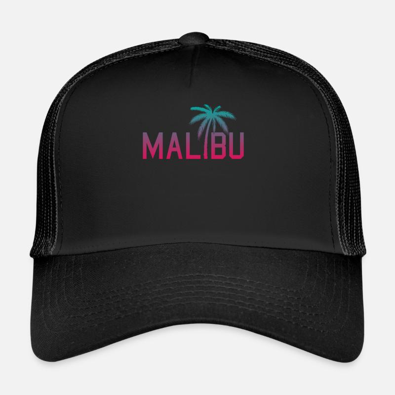 Néon Malibu Palm Tree Style rétro Casquette trucker 