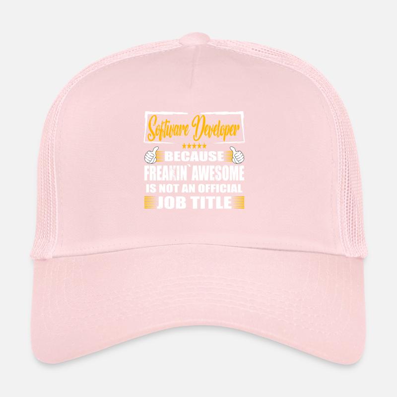 Software developer Freakin Awesome Funny Job Trucker Cap
