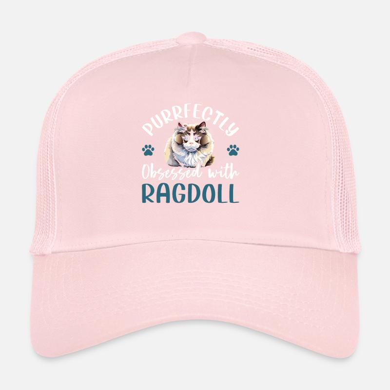 Purrfectly Obsessed With Ragdoll Trucker Cap