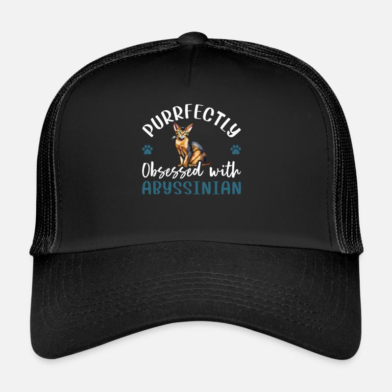 Purrfectly Obsessed With Abyssinian Trucker Cap